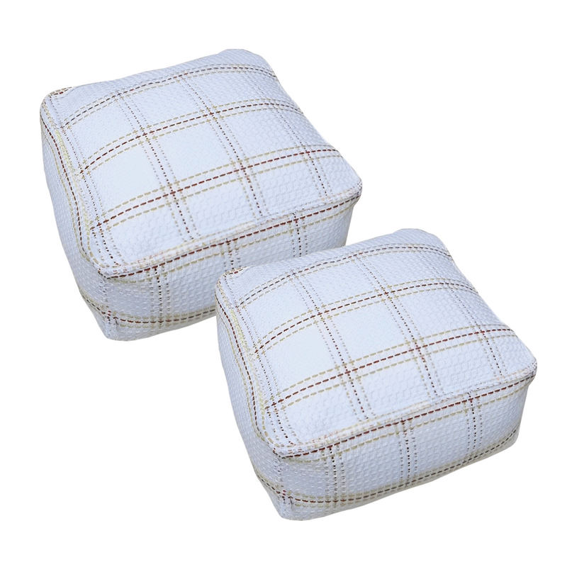 Anyhouz 2PC 50cm Pouf Soft Polyester Fiber Pillow with EPP Particle Insert Home Decor