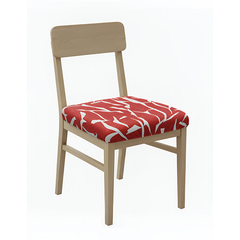 Anyseat Wine Red White Cracks Print Chair Cover – Stretch Washable Removable Seat Cover for Dining & Kitchen