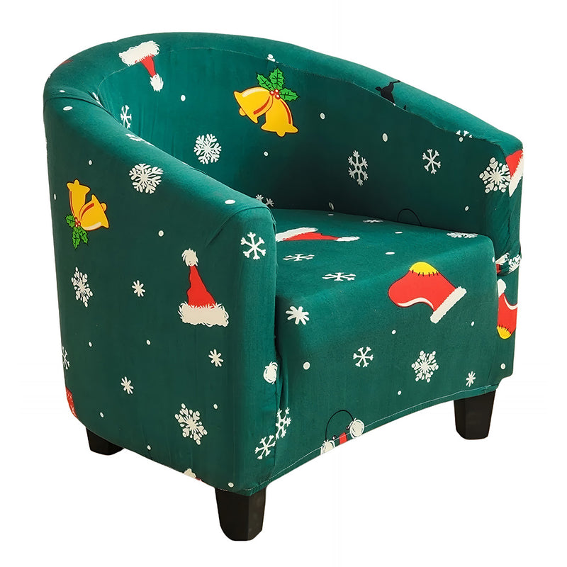 Anyseat Chair Cover Green Christmas Design Dust Proof Tub Slipcover Home Decor