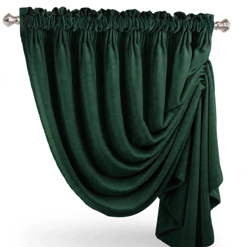 Anydrape Green Velvet Blackout Curtains – High‑Quality Modern Luxury Drapes for Living Room, Bedroom & Dining Windows