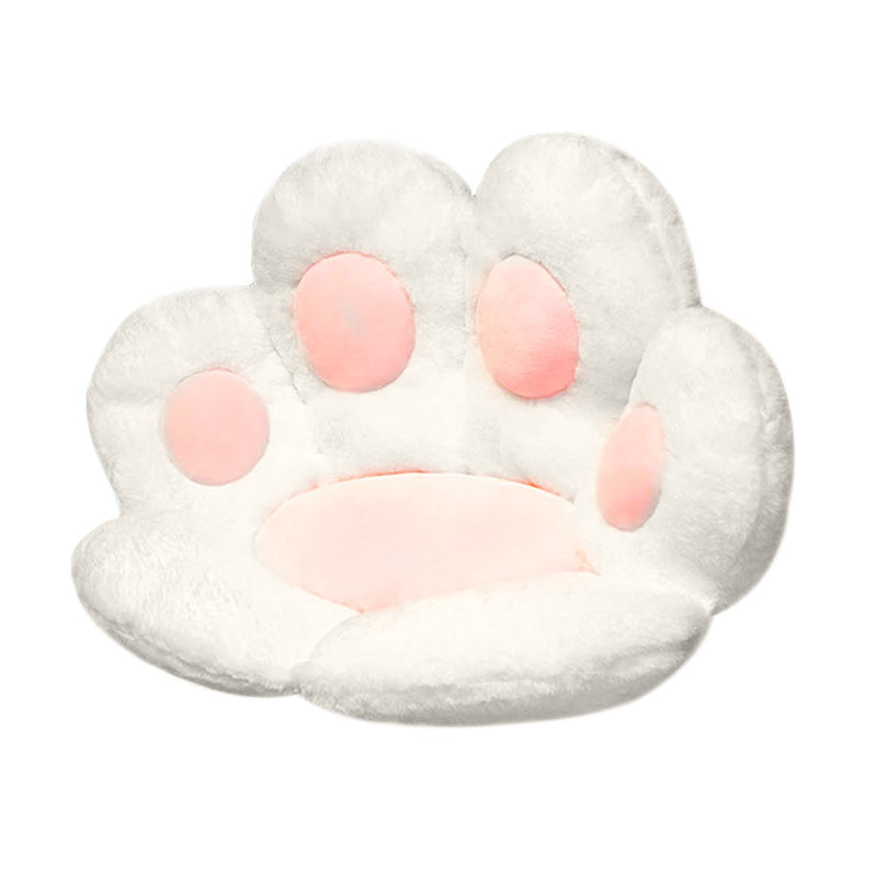 Anyseat Seat Cushion White Paw Shape Warm Lazy Sofa Decorative Pillow Backseat Plush Mat Home Decor