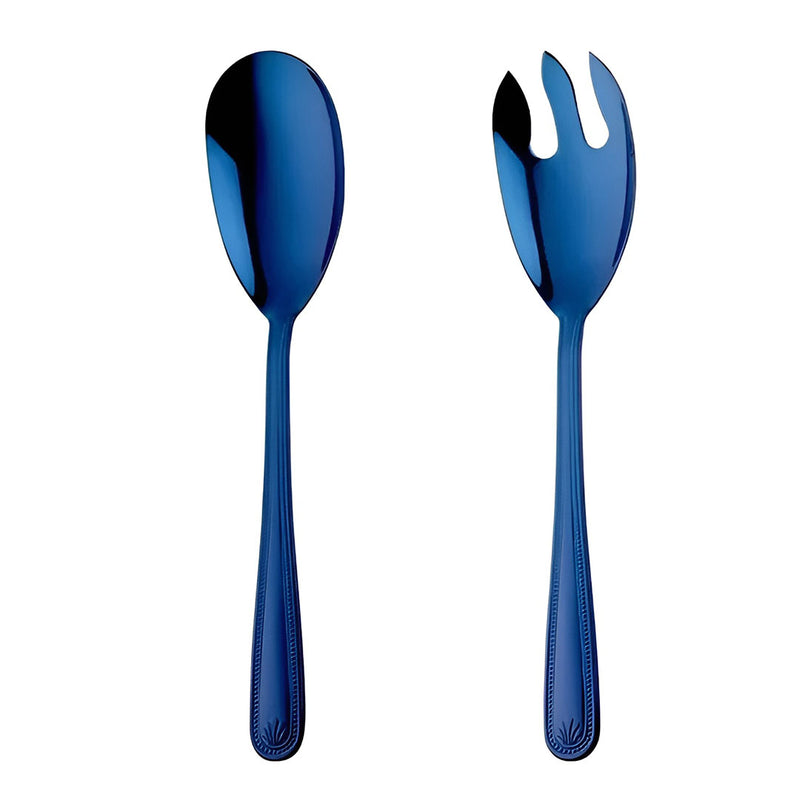 Anygleam Blue Giant Spoon & Fork Set – 2-Piece Stainless Steel