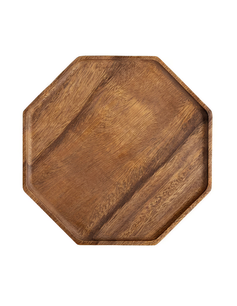 Anygleam Natural Wood Diagonal Oval Acacia Wood Plate Serving Tray Food Kitchen Tableware