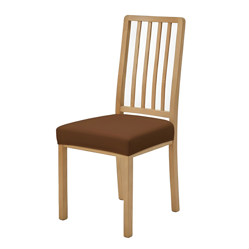 Anyseat Plain Coffee Stretch Chair Cover – Washable, Removable Dining & Kitchen Seat Protector