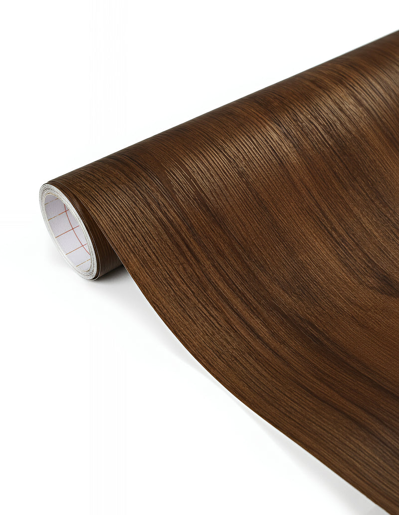 ANYHOUZ Vinyl Floor Tile 40x300cm Dark Brown Wood Grain Waterproof