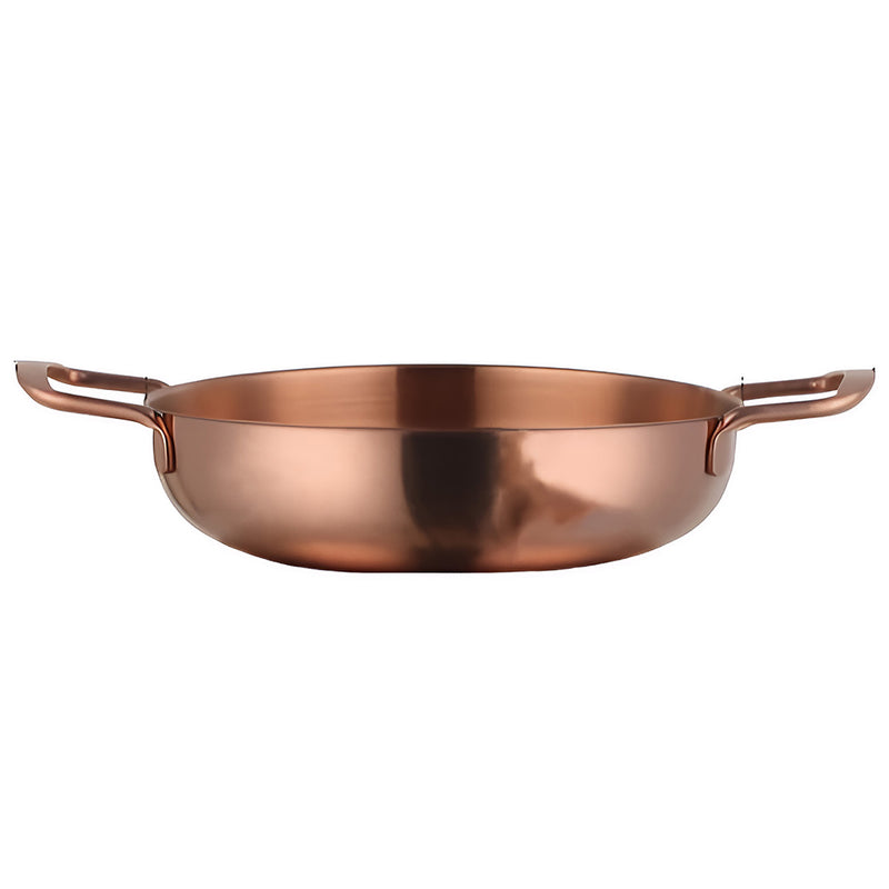Anygleam Stock Pot Rosegold-L Stainless Steel HotPot Without Lid Single-Layer Cooking Soup Noodle Sea Food Home Kitchen Restaurant Tools