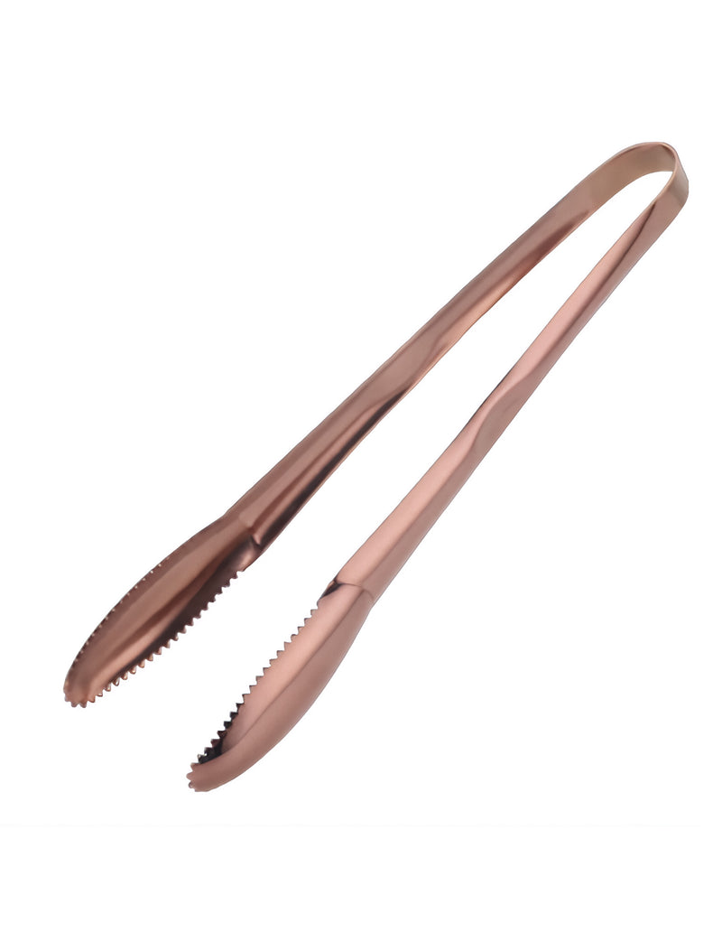 Anygleam Rose Gold Stainless Steel Tong – 2pcs Clip Tableware for Salad, BBQ & Grill Party Accessory