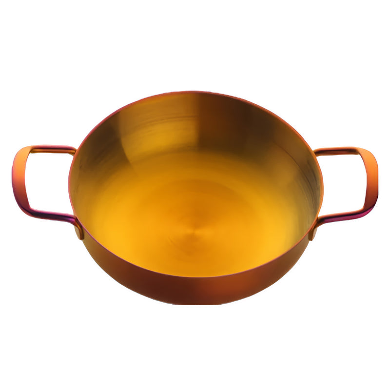 Anygleam Stock Pot Rainbow no.3-S Stainless Steel HotPot Without Lid Single-Layer Cooking Soup Noodle Sea Food Home Kitchen Restaurant Tools