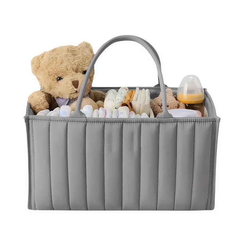 Anysort Mommy Diaper Bag Rectangular Line Pattern Basket Storage Stackers And Caddies Storage Organizer