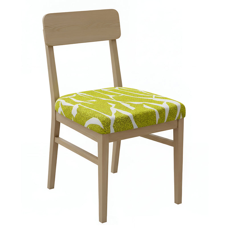 Anyseat  Chair Cover Gold and White Crack Linear Design Stretch Seat Cover for Home Dinning Kitchen Washable Removable