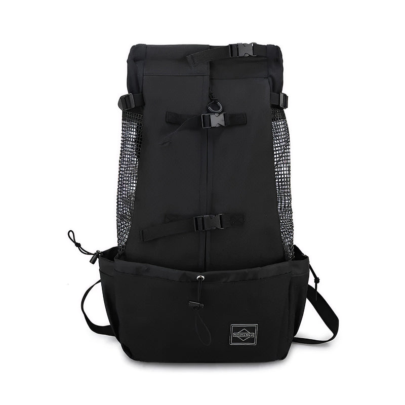 Anypet XL Black Pet Carrier Backpack with Pockets – Travel & Driving Bag for Medium to Large Dogs