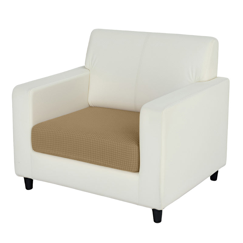 Anyhouz Sofa Cover – Camel Polyester, Thick Stretchable, 1Pc Living Room Chair
