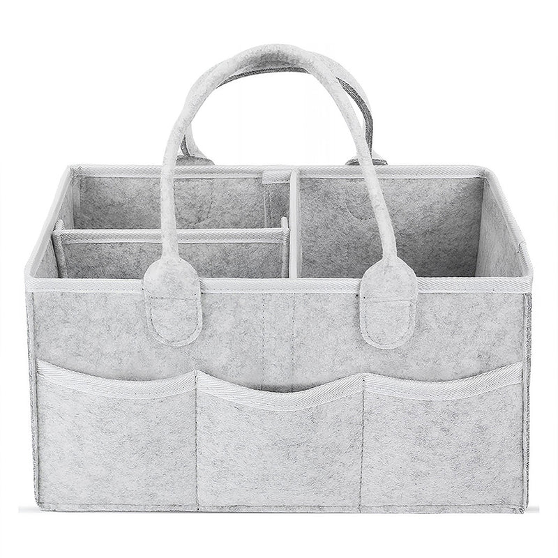 Anysort Mommy Diaper Bag Light Grey Organizer Multifunctional Newborn Things Nursery Stackers and Caddies Pouch Large Storage