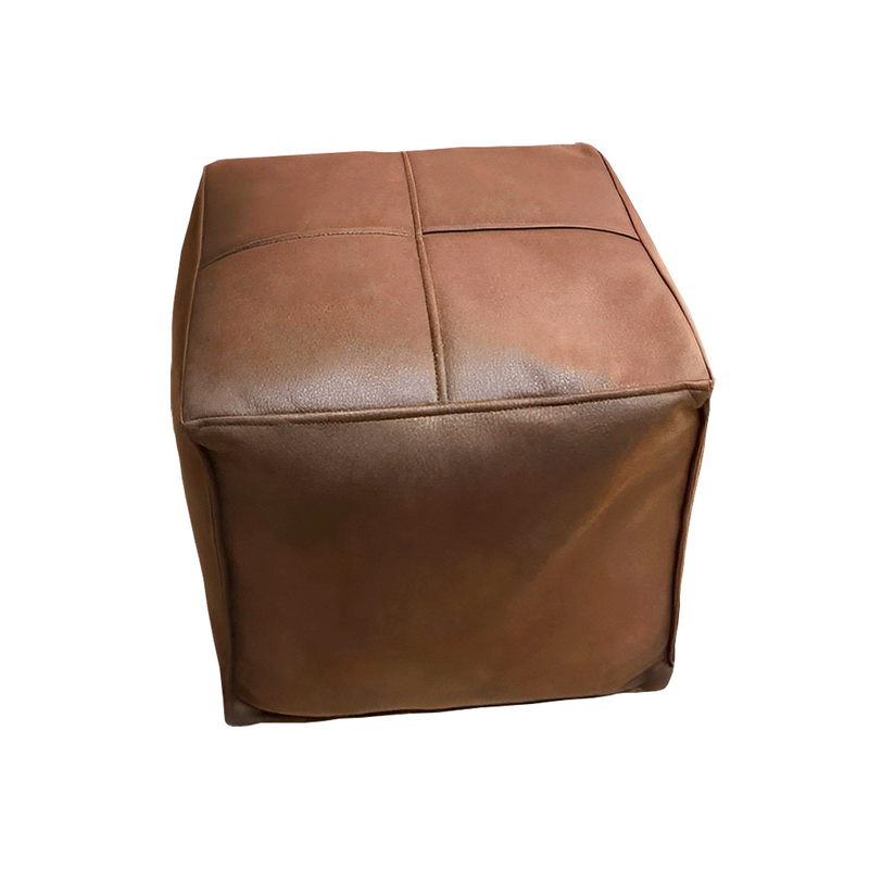 Anyhouz 40cm Premium Leather Pillow with Soft EPP Particle Insert for Ultimate Comfort Home Decor