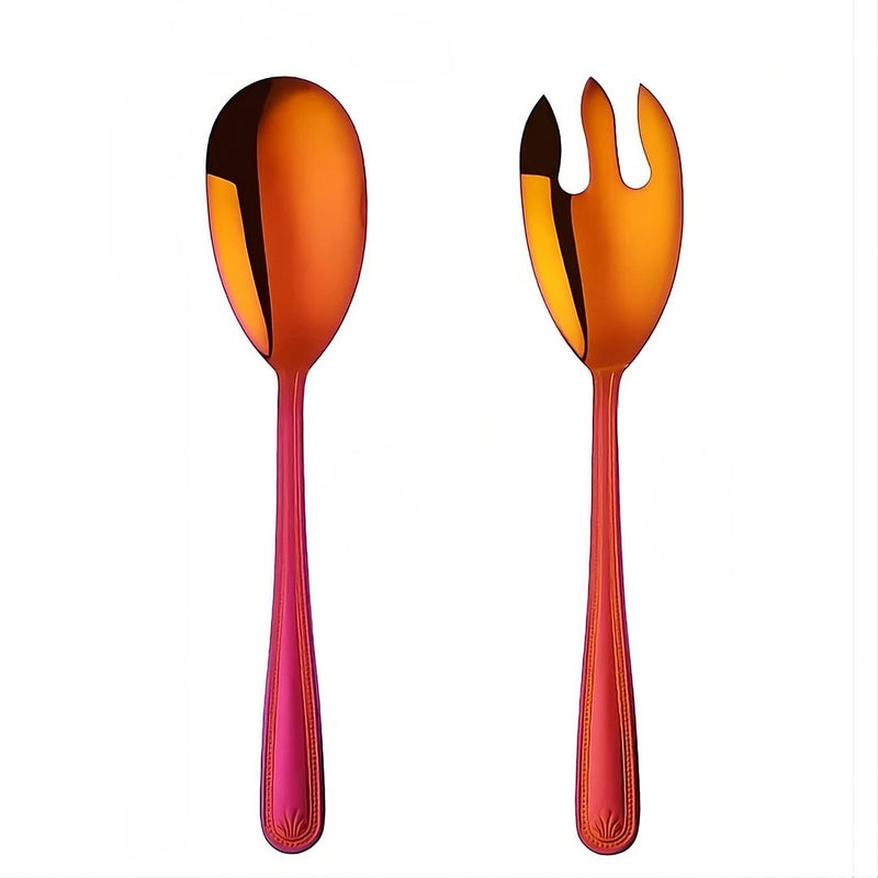 Anygleam Red Giant Spoon & Fork Set – 2-Piece Stainless Steel