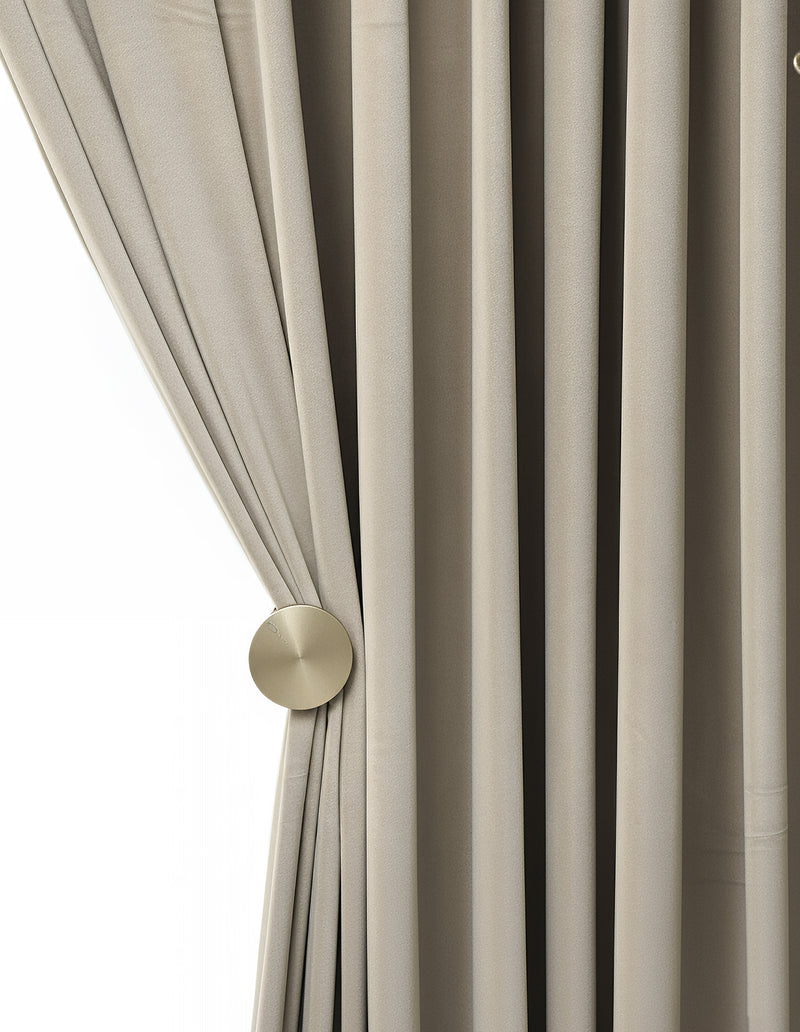 Anydrape Khaki Velvet Blackout Curtains – High‑Quality Modern Luxury Drapes for Living Room, Bedroom & Dining Windows