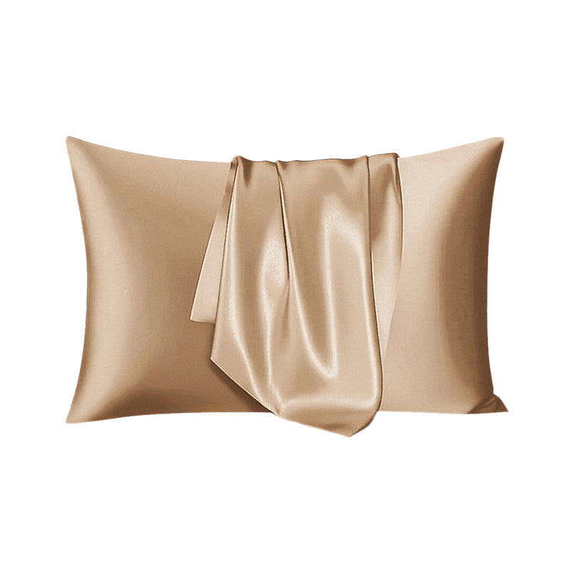 ANYHOUZ Gold Mulberry Silk Pillowcase 50x90cm Soft Smooth Luxury Bedding