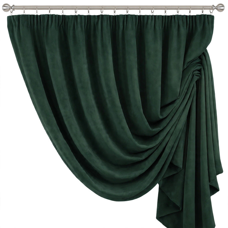 Anydrape Green Velvet Blackout Curtains – High‑Quality Modern Luxury Drapes for Living Room, Bedroom & Dining Windows