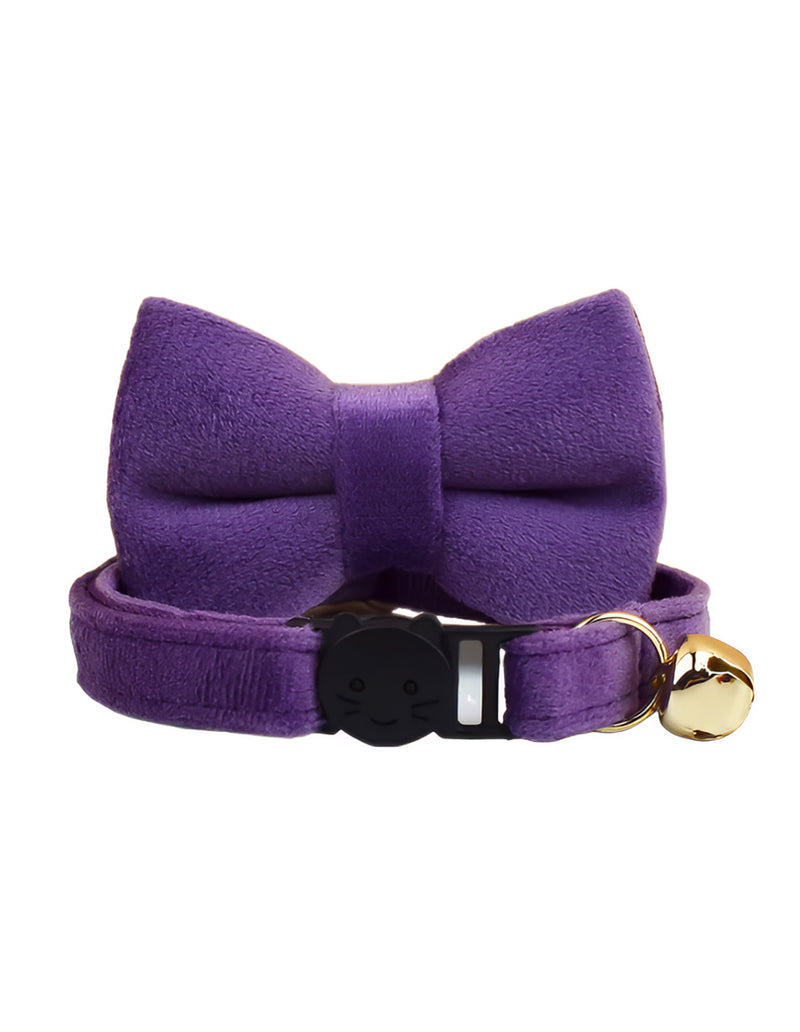 ANYWAGS Cat Collar Violet Small with Safety Buckle, Bell, and Durable Strap Stylish and Comfortable Pet Accessory