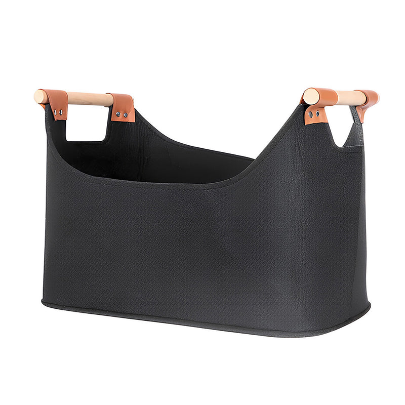 Anysort Storage Bag Black Basket Fire Wood Fruit Vegetable Flower Plant Organizing Rack Container