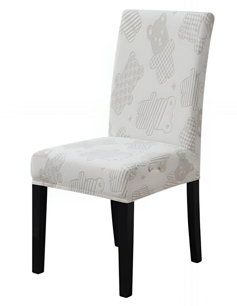Anyseat Light Grey Knitted Chair Cover – Elastic Anti‑Dirt Design for Dining, Kitchen, Wedding, Hotel & Banquet Use