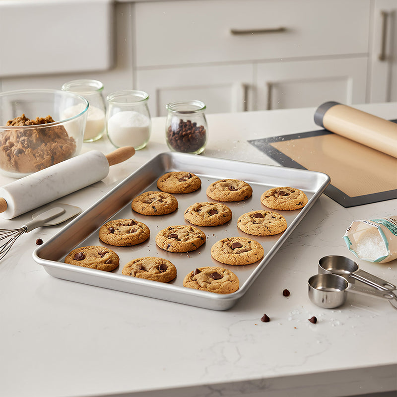 Anygleam 25x16cm Baking Pan Tray Aluminum Sheet Rectangular Bakeware Kitchen Oven Food Tools