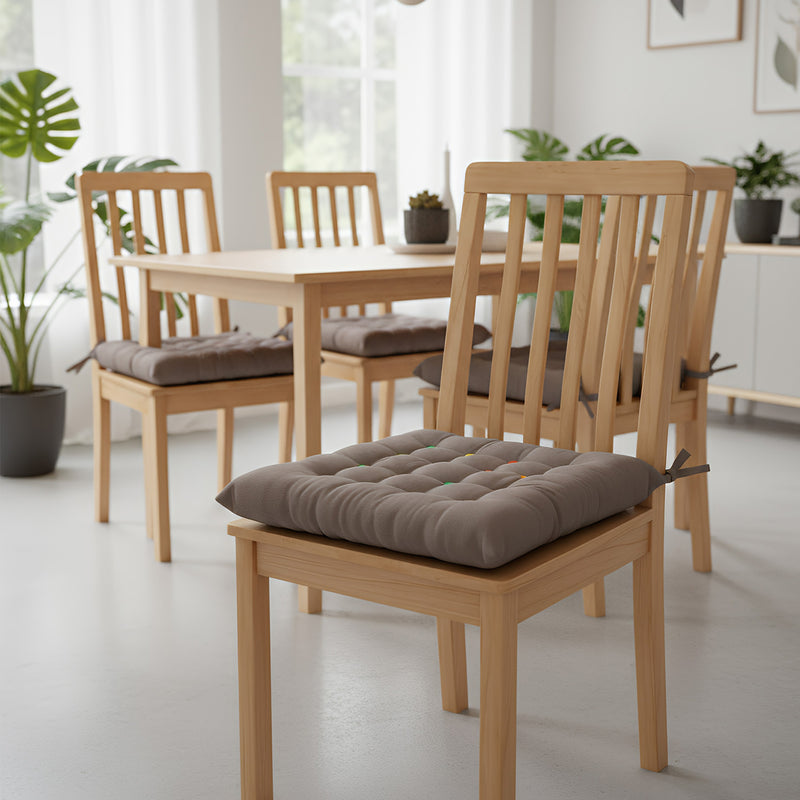 Anyhouz Non-Slip Square Stool Cushion – Soft, Washable Cover for Comfortable Seating