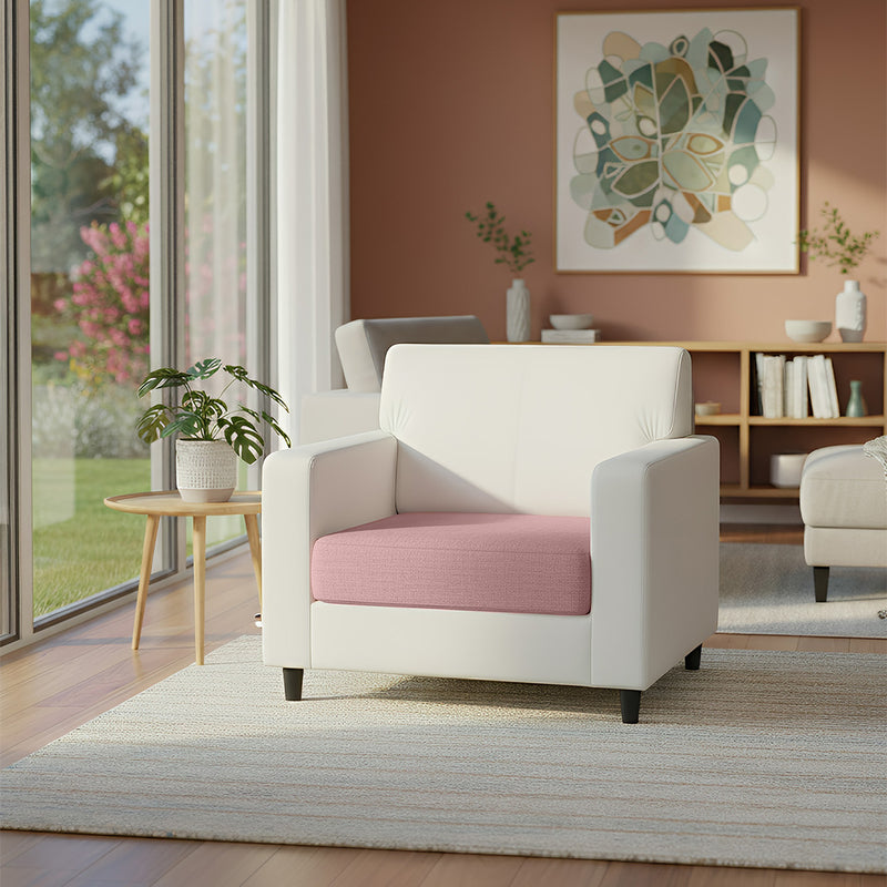 Anyhouz Sofa Cover Old Rose Polyester Thick Stretchable Cushion For Living Room 1Pc Back Cushion