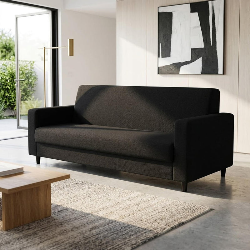 Anyseat 4-Seater Sofa Cover – Plain Gray Style Slipcover for Living Room Chair Protection