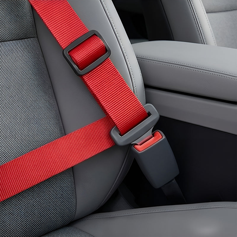 Adjustable Red Pet Car Seat Belt – Safety Harness for Dogs & Cats