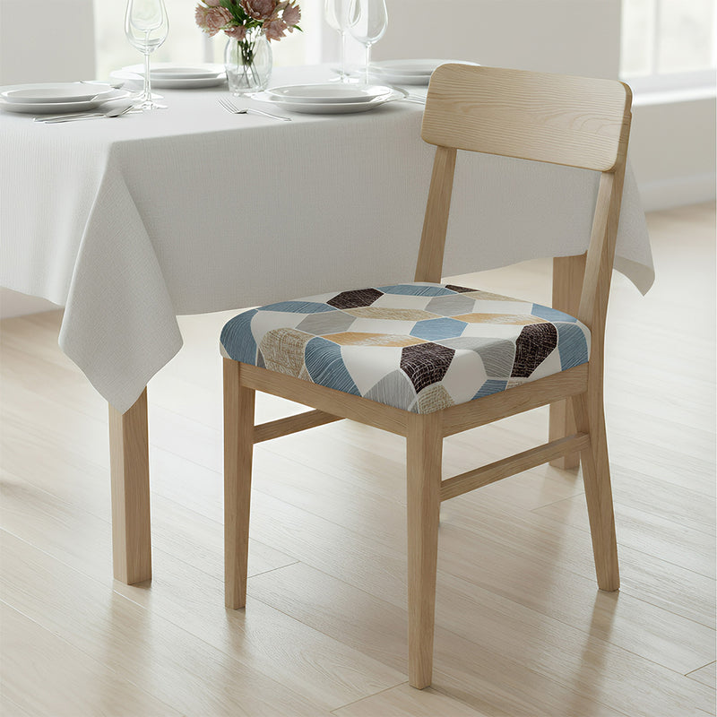 Anyseat Multi Color Diamond Print Chair Cover – Stretch Washable Removable Seat Cover for Dining & Kitchen