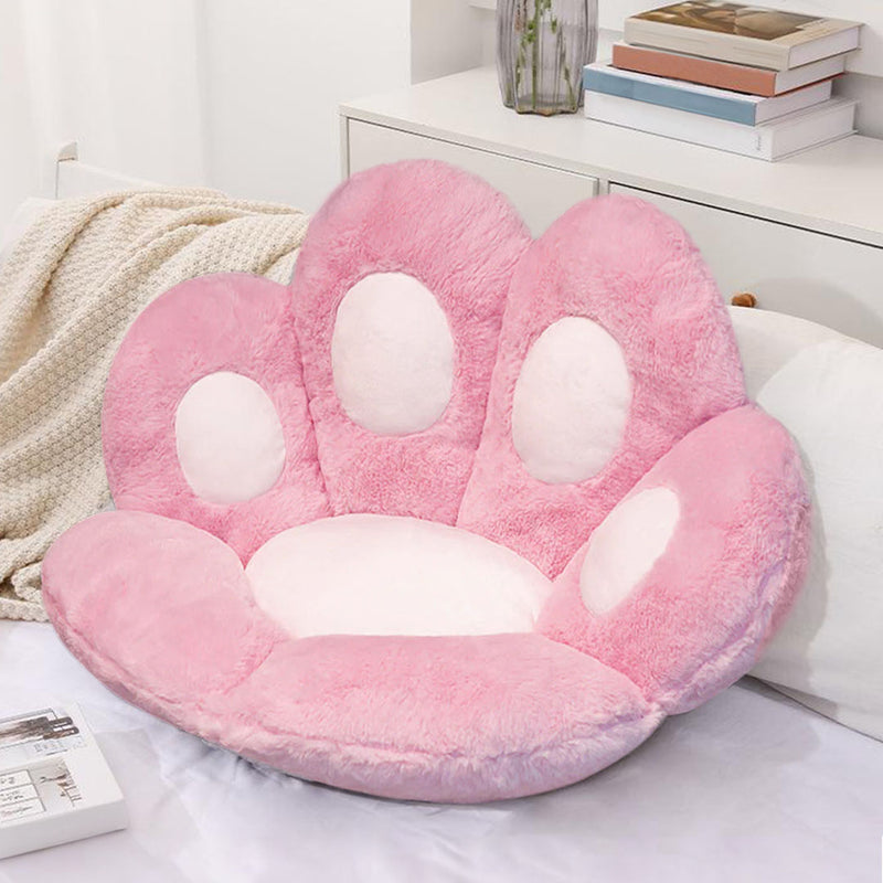 Anyseat Seat Cushion 80cm Pink Paw Shape Warm Lazy Sofa Decorative Pillow Backseat Plush Mat Home Decor