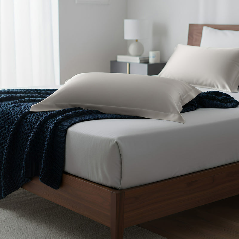 ANYHOUZ Pillowcase Starry Silver Luxury Soft Natural Mulberry Silky Two Sided Satin Cover