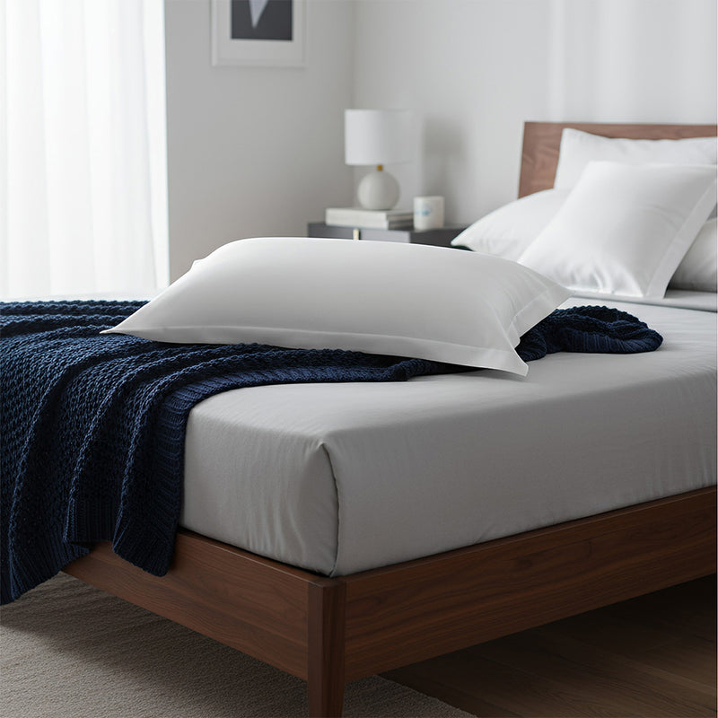 Anypillow White Pure Silk Pillowcase 50x90cm Soft Smooth Luxury Bedding