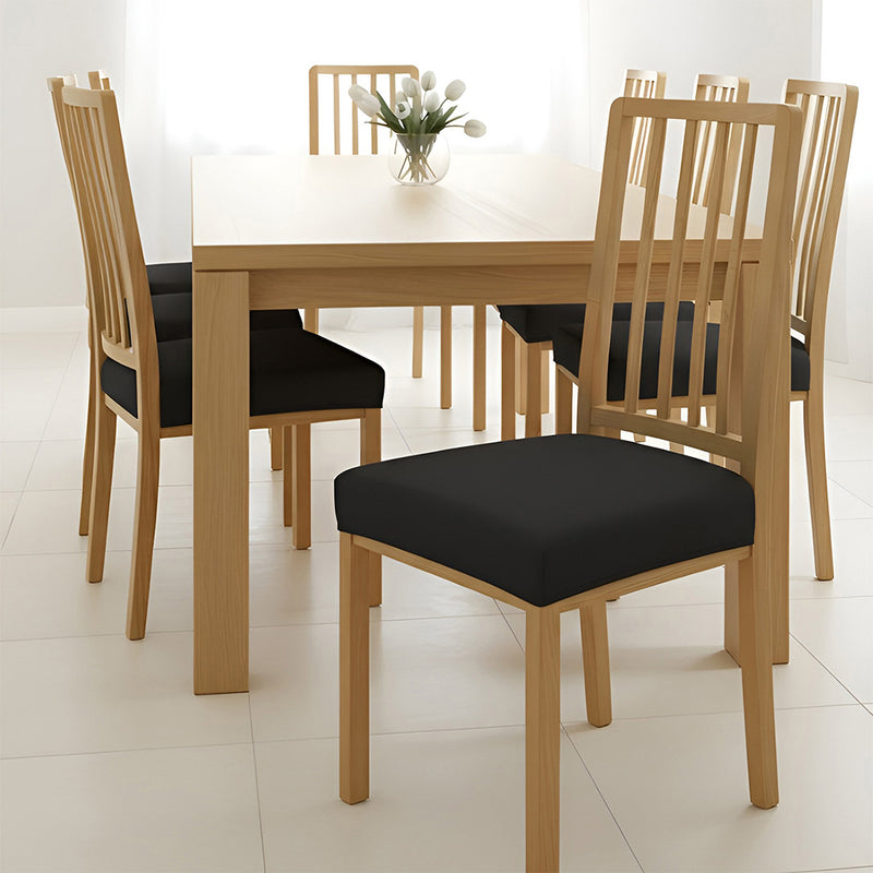 Anyseat Black Stretch Chair Cover – Washable, Removable Dining & Kitchen Seat Protector