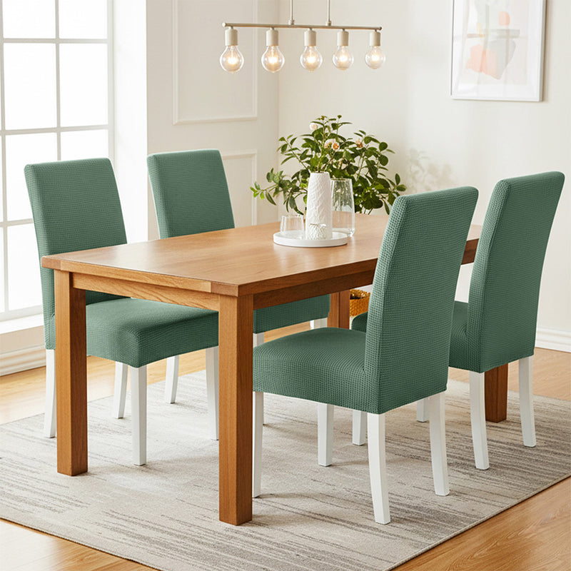 Anyseat  Chair Cover Cypress Green Corn Kernels Waterproof Universal Size for Dining Room Stretch Seat Slipcovers