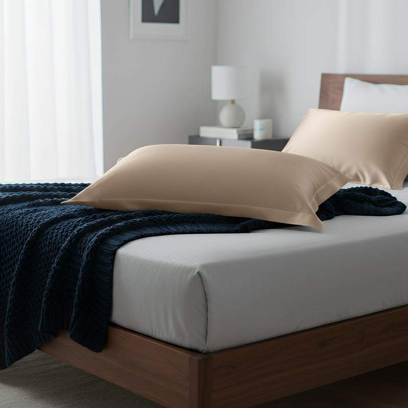 Anypillow Pillowcase 50x90cm Coffee Natural Mulberry Silk For Comfortable And Relaxing Home Bed