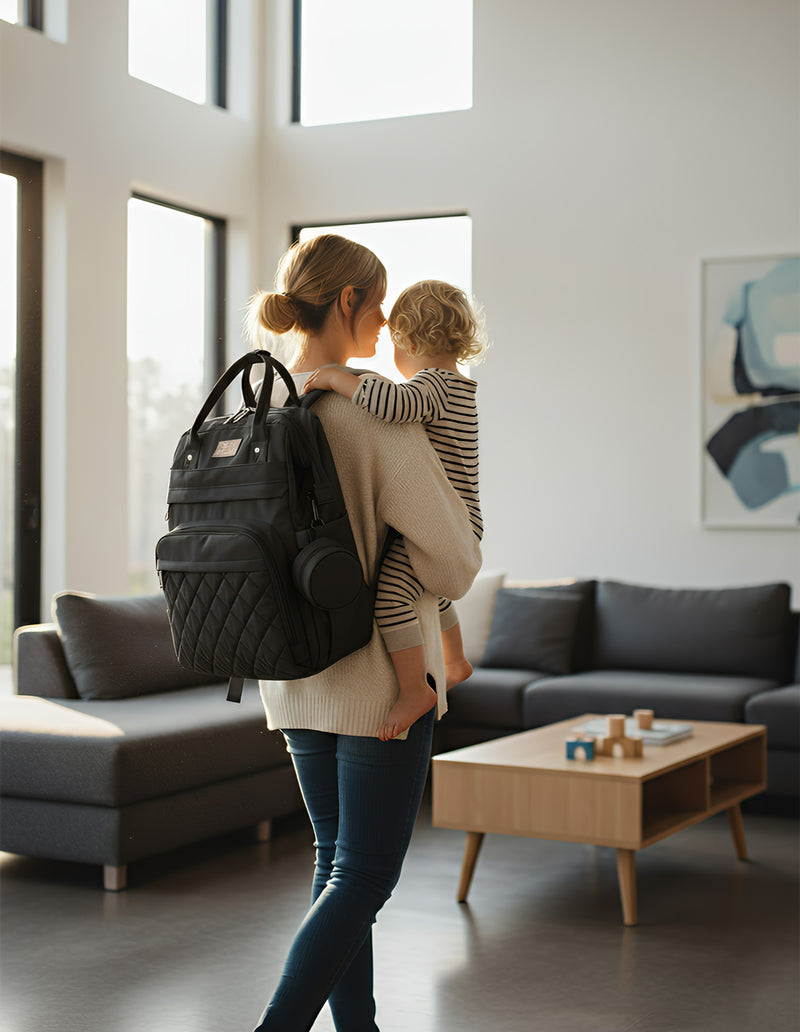 Anysort Mommy Diaper Bag With Changing Pad Maternity Backpack