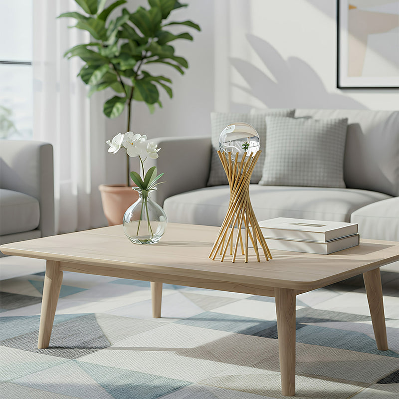 ANYHOUZ 30cm Crystal Ball Tabletop Home Decor Modern Art Living Room Display House Decorative Crafts Metal Ornaments