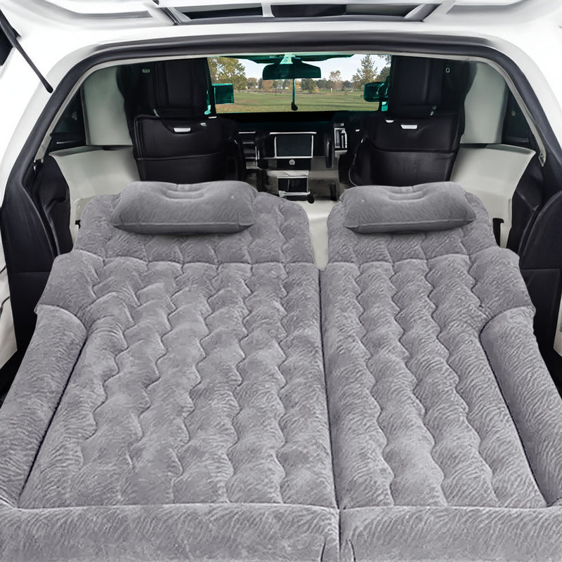 Anypack Grey Inflatable Car Boot Mattress Portable Camping Air Bed Travel Sleeping Essentials