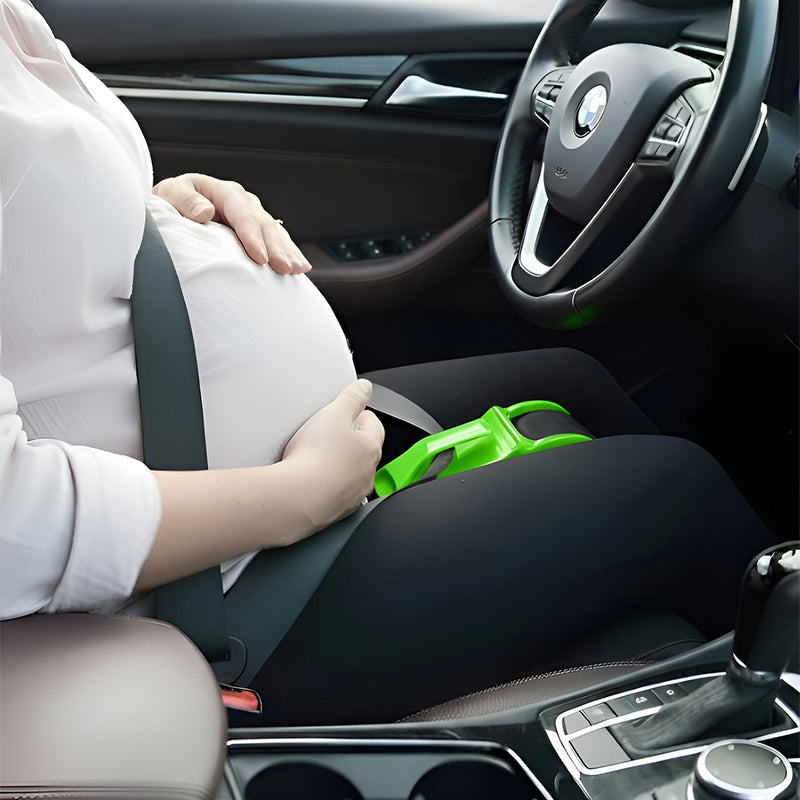 Anyseat Pregnant Car Seat Belt Green for Comfort and Safety Maternity Moms Belly Protection