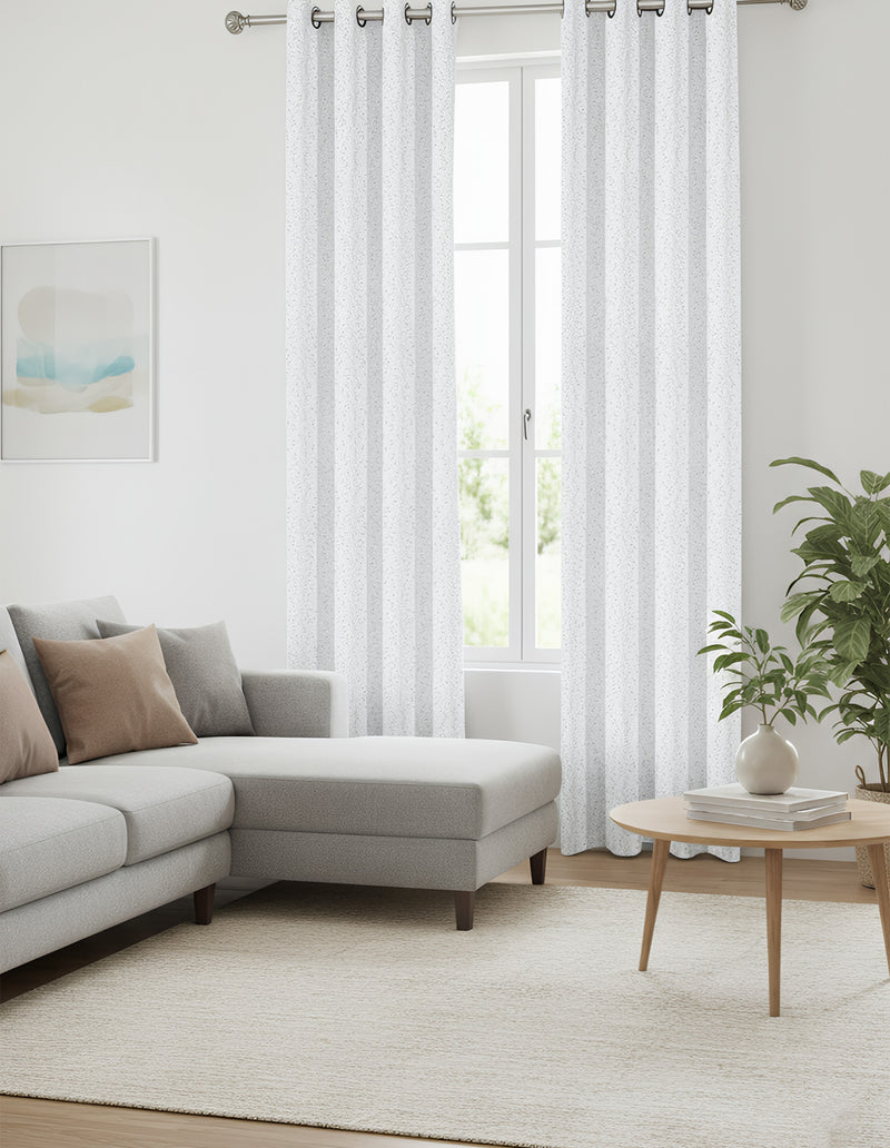 Anydrape White Luxury Retro Curtains – Modern Textured Drapes for Living Room, Bedroom & Dining Decor