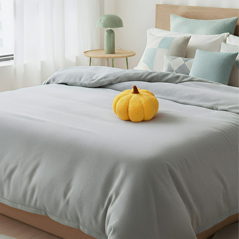 Anypillow Yellow Lamb Fleece Pumpkin Plush Throw Pillow 20cm