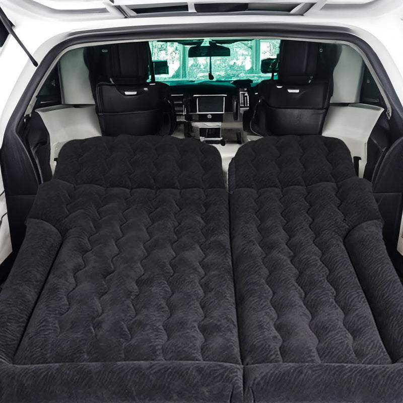 Anypack 2X Black Inflatable Car Boot Mattress Portable Camping Air Bed Travel Sleeping Essentials