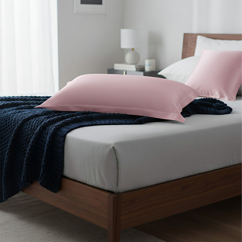 Anypillow Pillowcase 50x75cm Pink Natural Mulberry Silk For Comfortable And Relaxing Home Bed