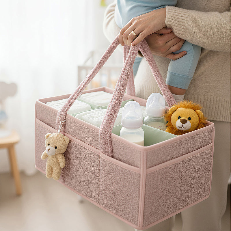 Anysort Mommy Diaper Bag Rectangular Plain Basket Storage Stackers And Caddies Storage Organizer