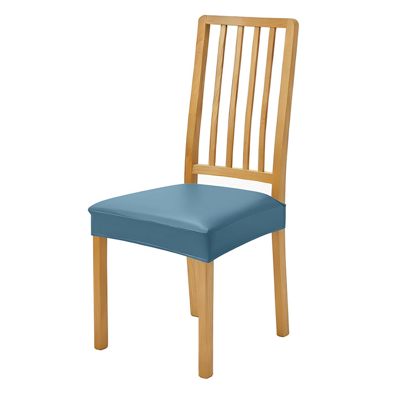 Anyseat Lake Blue PU Leather Chair Cover – Slipcover for Dining, Kitchen, Hotel, Banquet & Living Room Chairs