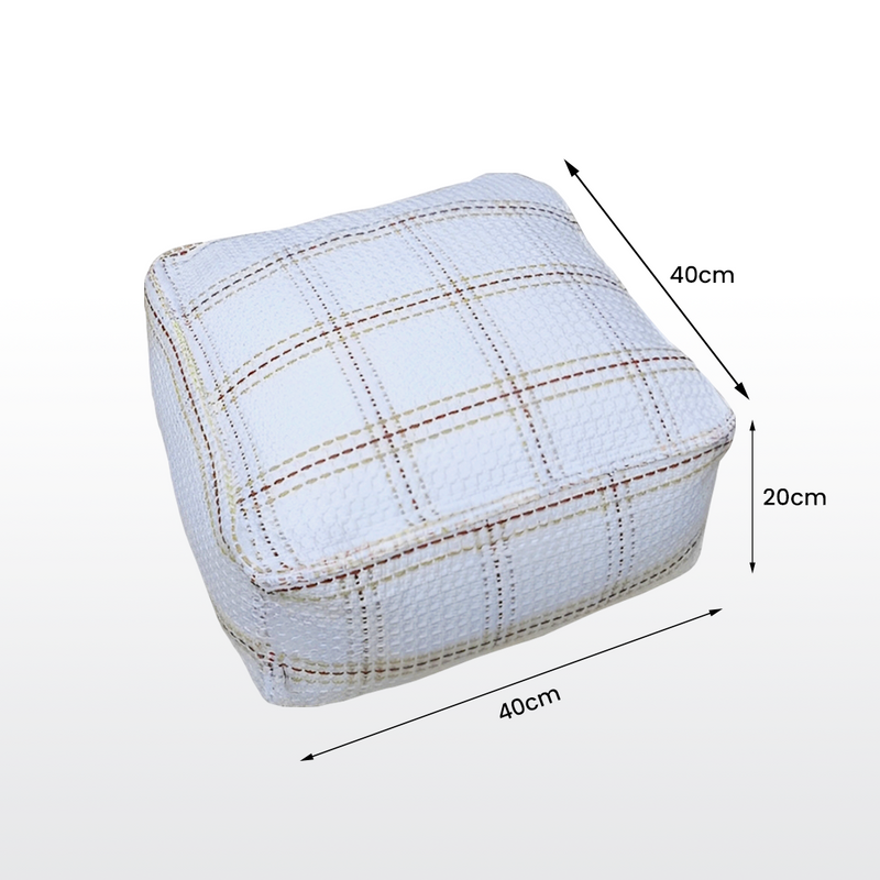 Anyhouz 2PC 50cm Pouf Soft Polyester Fiber Pillow with EPP Particle Insert Home Decor