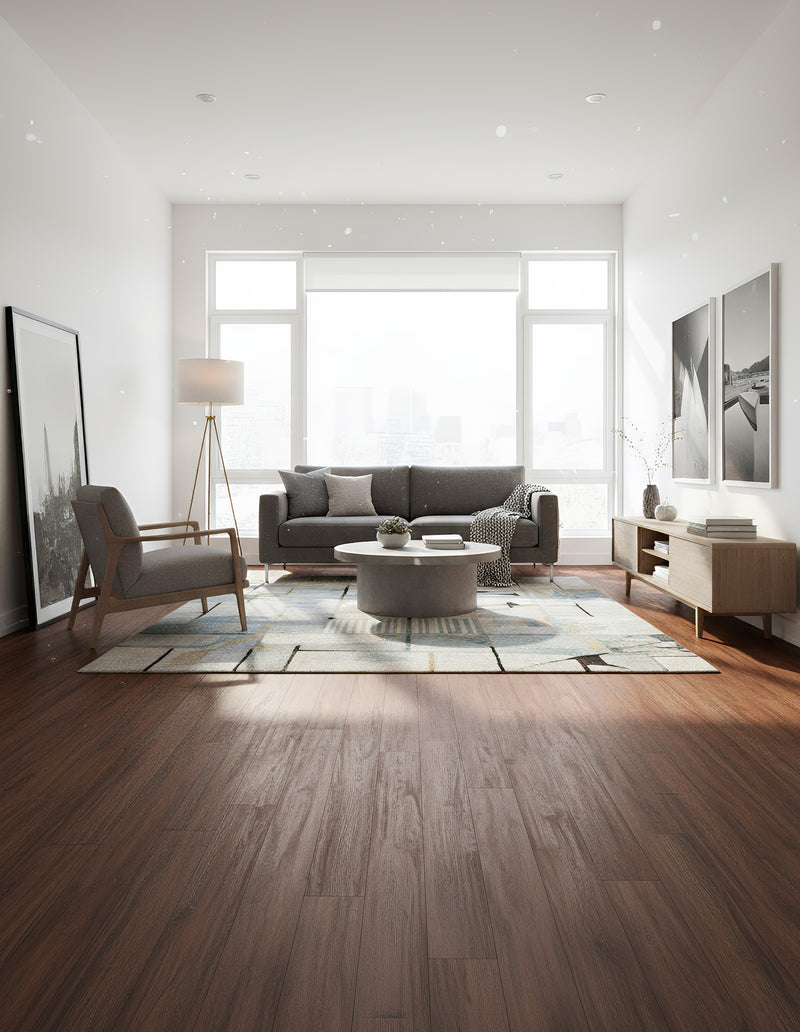 ANYHOUZ Vinyl Floor Tile 40x300cm Dark Brown Wood Grain Waterproof