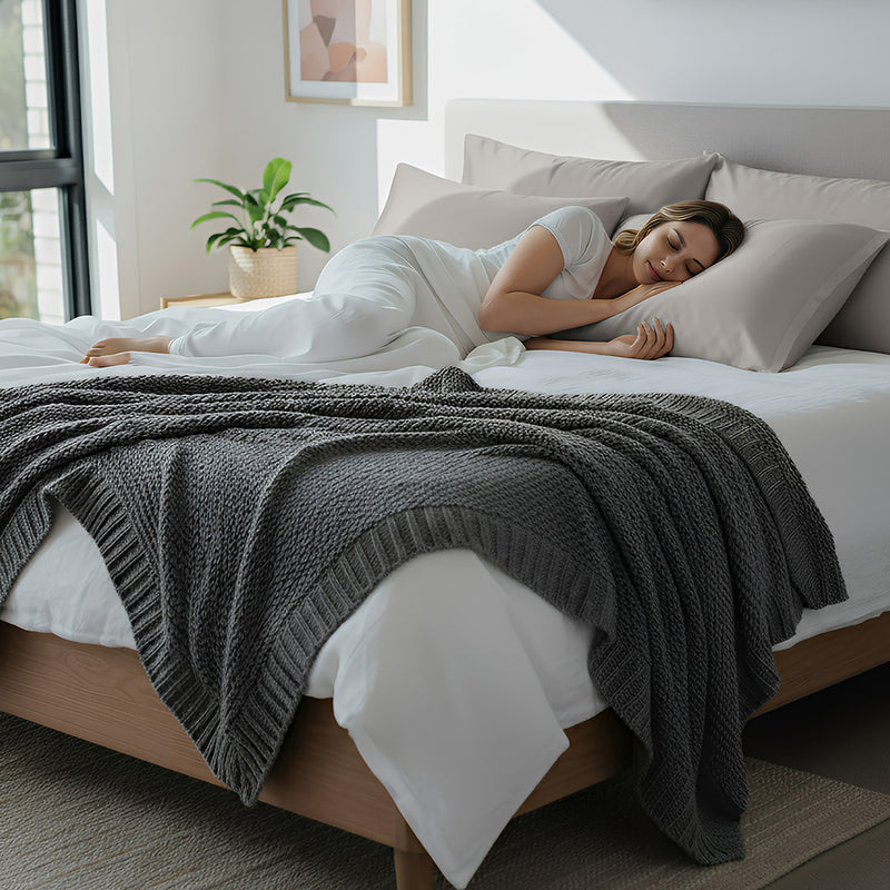 ANYHOUZ Pillowcase Starry Silver Luxury Soft Natural Mulberry Silky Two Sided Satin Cover